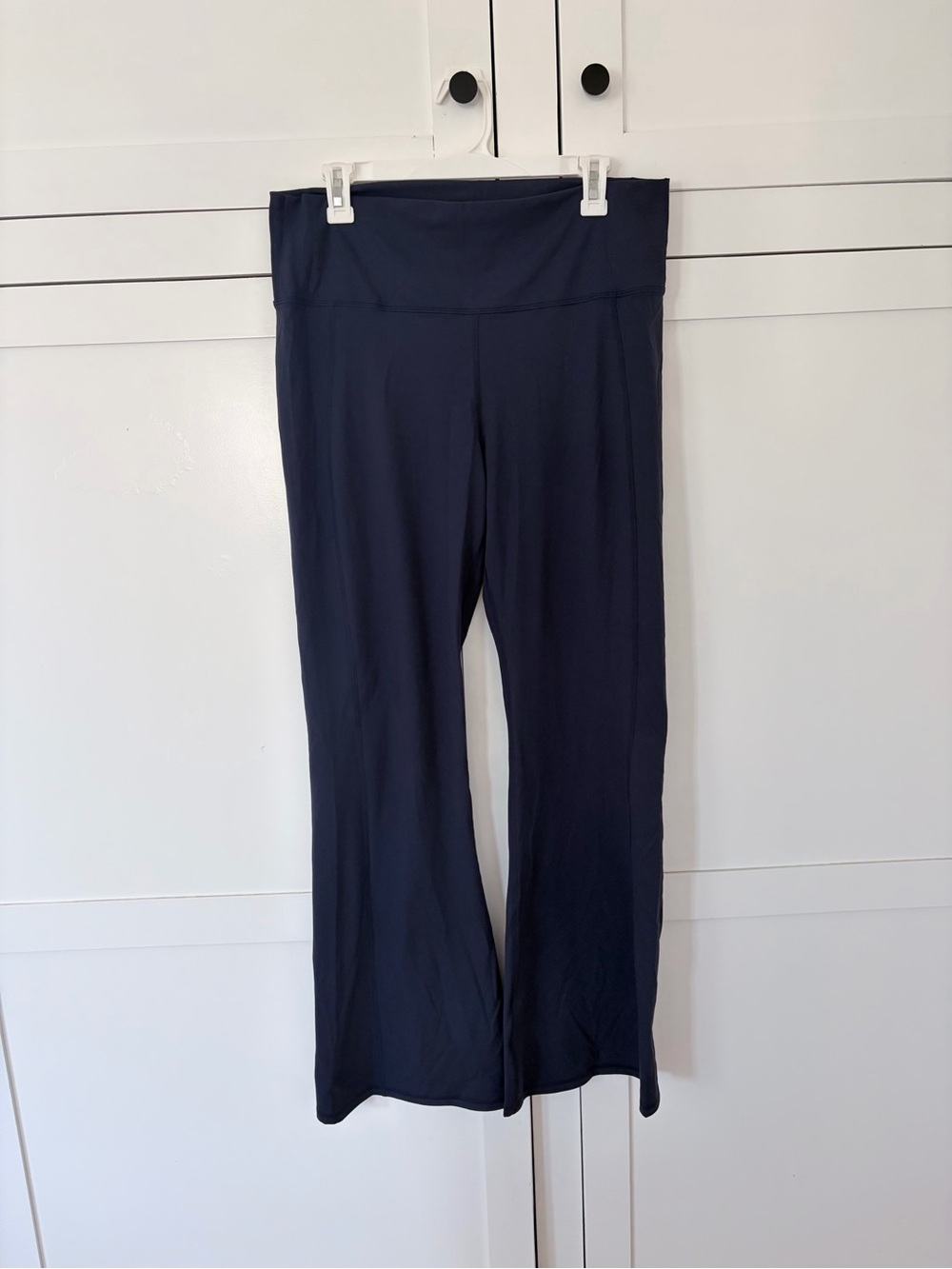 Fabletics Pureluxe Navy Blue High Waist Flare Leggings Size XXL/1X